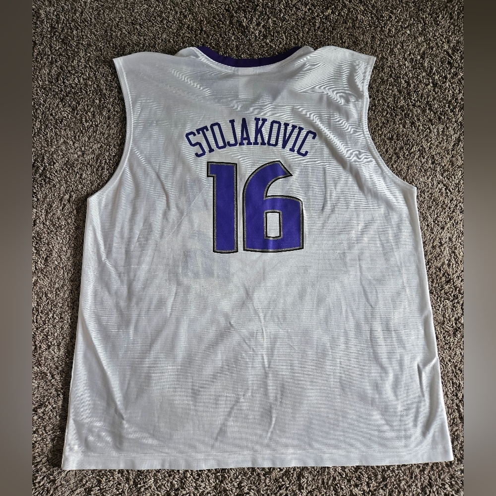 NBA Sacramento Kings men’s #16 Peja Stojakovic basketball jersey 2XL
